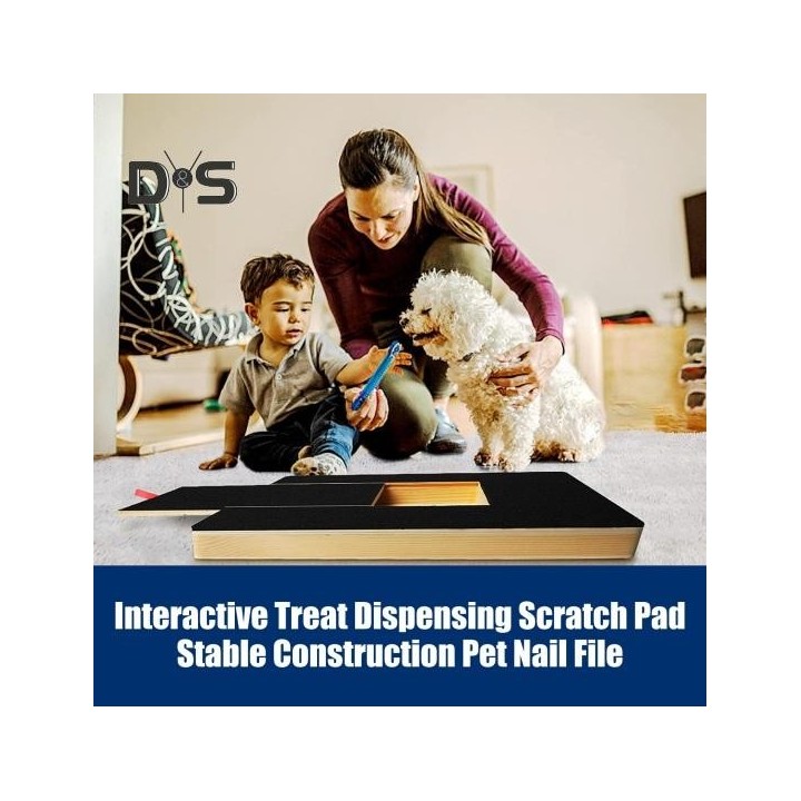 Kratzbrett für Hundenägel mit Leckerli-Box, umweltfreundliches, rutschfestes Design, höhenverstellbar, Kratzbrett für Hundenä
