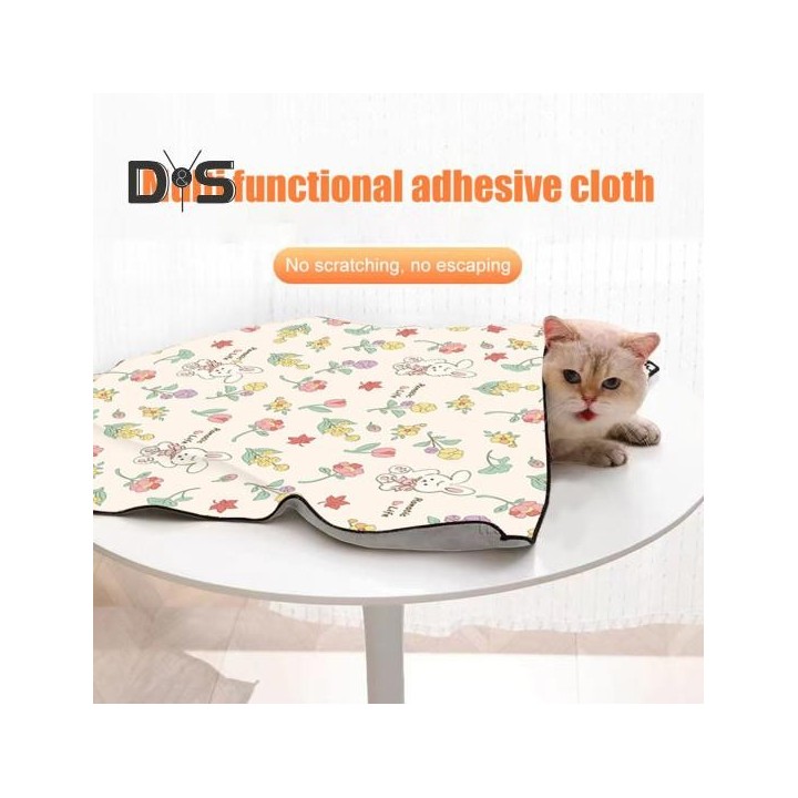 Pflegewickel für Katzen, selbsthaftender Beruhigungswickel für Katzen, Biss- und Kratzschutz, Fluchtschutz, Fesseltasche für