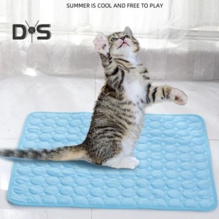 Kühlmatte für Hunde, selbstkühlendes Sommer-Haustier-Pad, tragbares Reise-Hundebett, wiederverwendbare Kühlpads, Eisseide-Sch