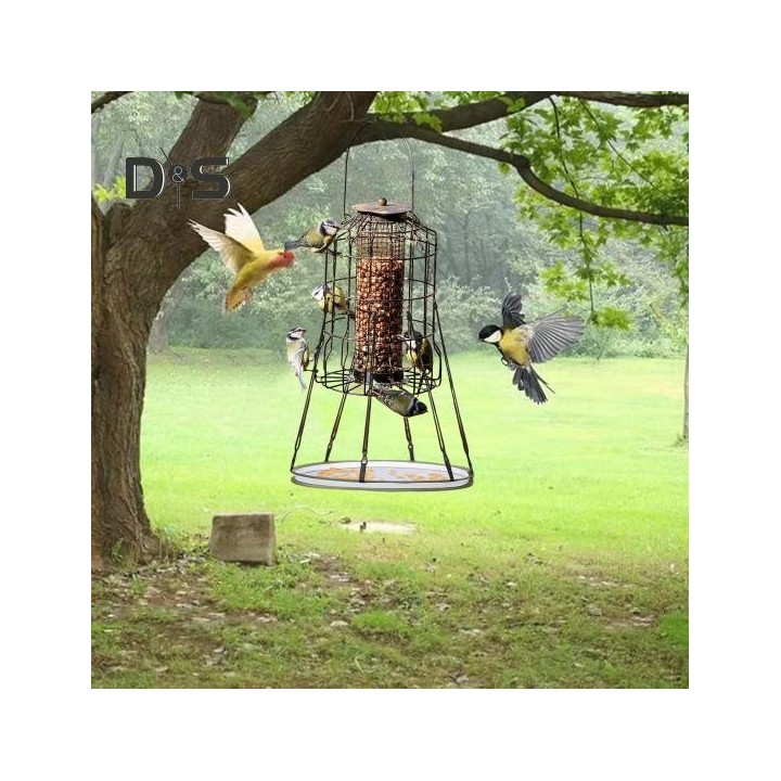 Vogelfutter-Fangschale, universeller Vogelfutterspender-Aufsatz, Hängerahmen-Plattform für Kolibri-Futterspender, Bienenfutte