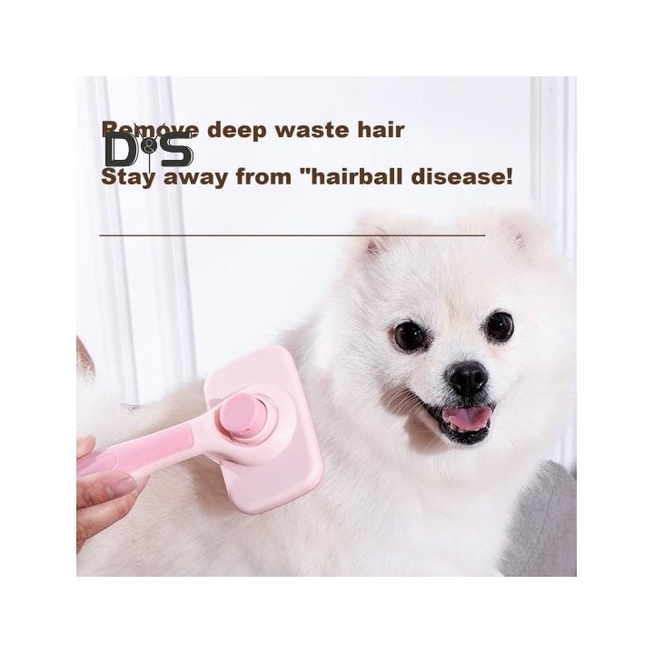 Selbstreinigende Haustierbürste, hautfreundliche Katzenpflegebürste zum Haaren von Haustieren, Massagekamm, Werkzeug zur Entf