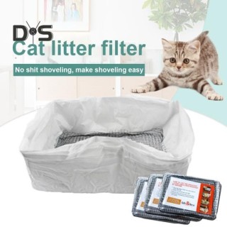 10er-Pack Katzentoiletteneinlagen, wiederverwendbare Siebbeutel für Katzentoiletten, strapazierfähiger Siebbeutel für Tierstr