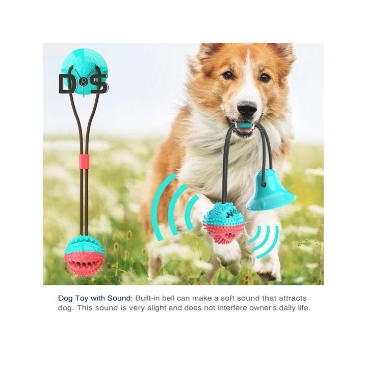 Kauspielzeug für Hunde für aggressive Kauer, interaktives Tauziehen, Saugnapf, Beißseil, Hundepuzzle, Leckerli-Futterspender,