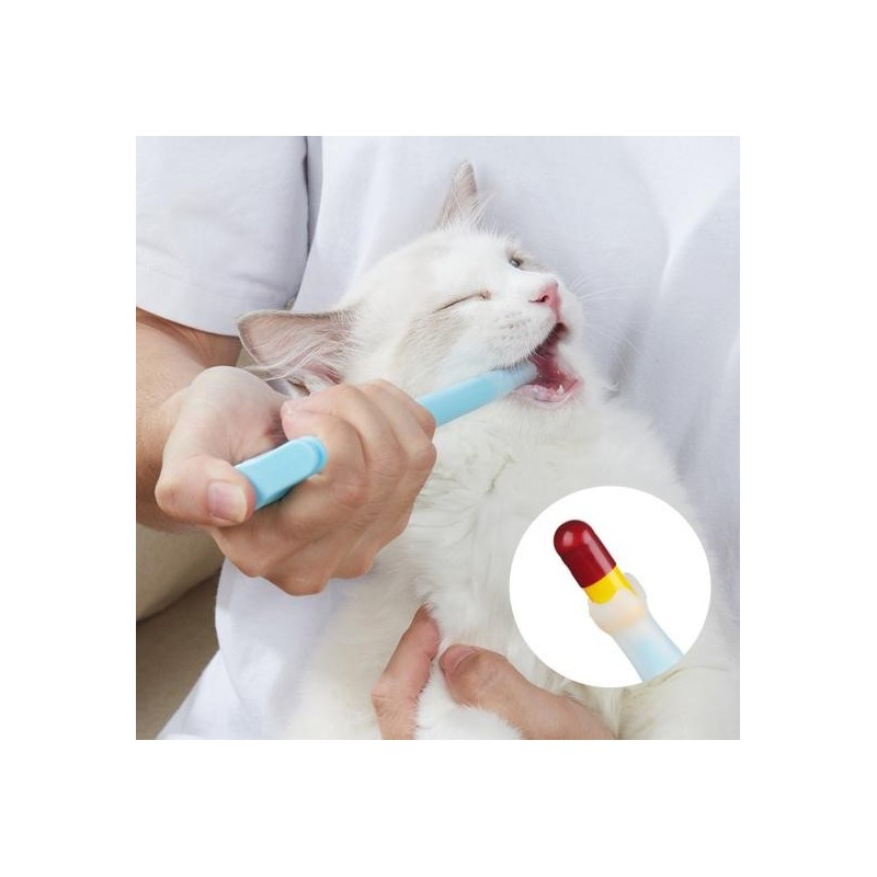 Universeller Futterspender für Haustiere, kreative, umweltfreundliche Pillenmedizin blau