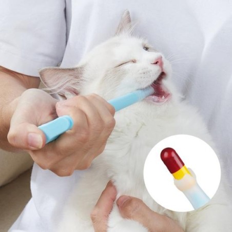 Universeller Futterspender für Haustiere, kreative, umweltfreundliche Pillenmedizin blau