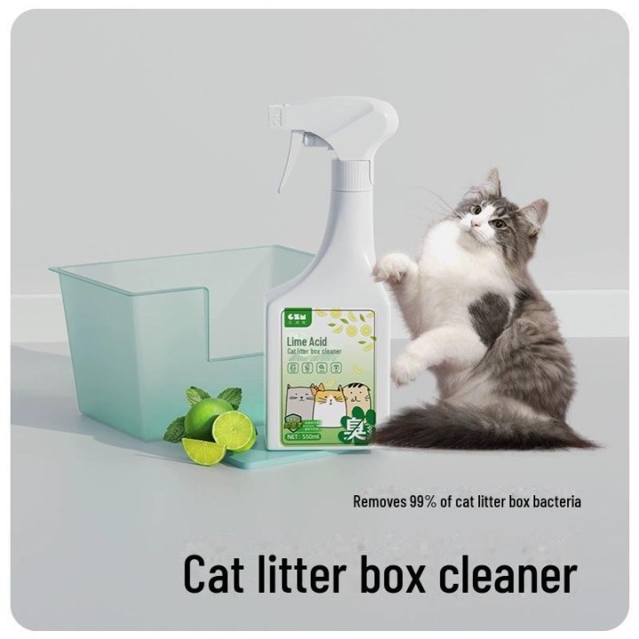 Deodorant und Sterilisator für Katzentoiletten: Beseitigt Uringeruch für eine frische Katzenumgebung 550ml