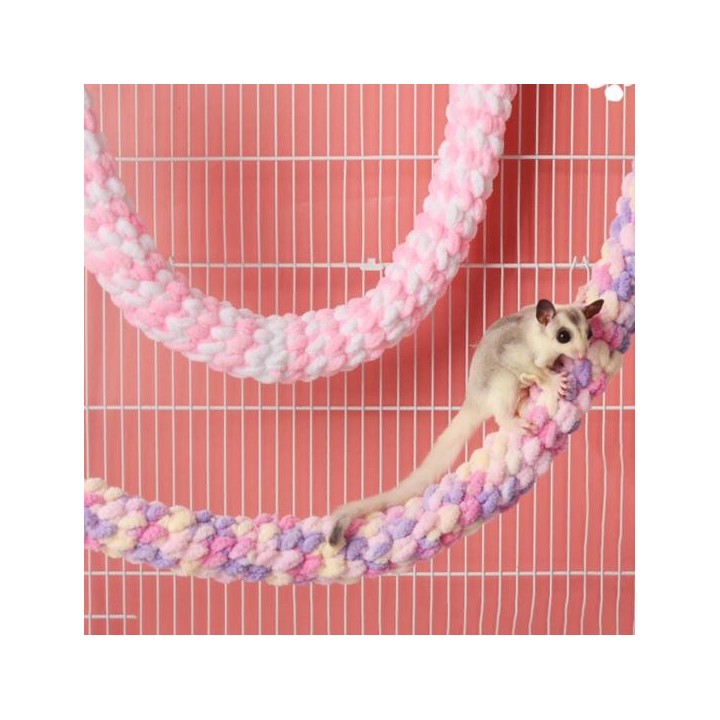 Feine Verarbeitung, Kletterseil für Hamster, leicht zu reinigen, ausgezeichnetes Kauspielzeug für Meerschweinchen und Papagei