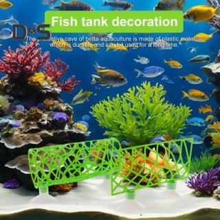 2 Stück Zuchttunnel für Kampffische, einfach zu installieren, Schutzhöhlenrohr mit Saugnapf, Laichplätze für Kampffische, Zuc