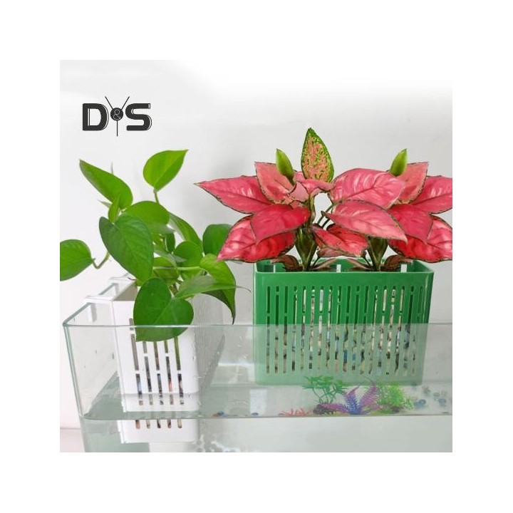 Pflanzenhalter für Aquarien mit Haken, Pflanzenständer für Aquarien, Pflanzbecher für Aquarien, Hydrokulturkorb für den Anbau