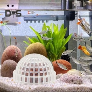 Moos-Halbkugel-Kolonisationsball für Aquarien, Garnelen, Aquarien, Moosbälle, Halter für Süßwasser-Lebendpflanzen, Formball m