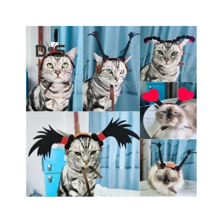 Halloween-Hundehaarband, Haustier-Cosplay-Party-Haarreif, Verkleidungskostüm-Zubehör, lustiges Stirnband für Katzen, Hunde, P