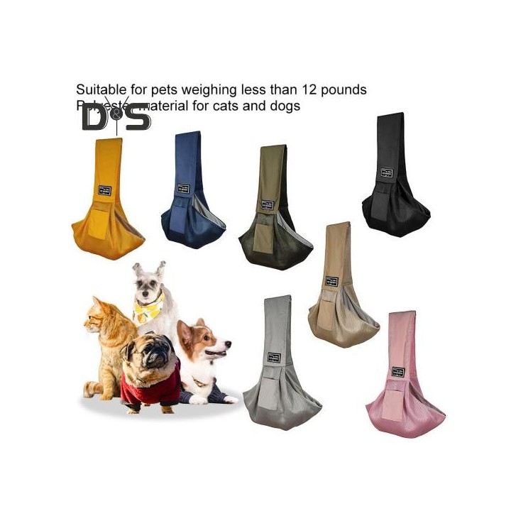 Hundetragetasche für kleine Hunde und Katzen, freihändige Tragetasche für Haustiere, sicheres, atmungsaktives Netzgewebe, Rei