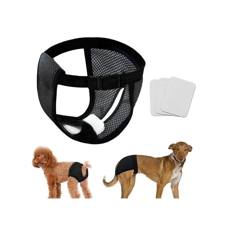 Modische Hundehose, kein Pilling, gemütliche Welpenunterwäsche, Windel, Haustier-Slips S schwarz