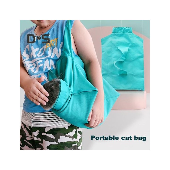 Tragetasche für Katzen, Fesseltasche für Katzen zum Krallenschneiden, Medikamentenverabreichung, kratzfeste Fellpflegetasche,