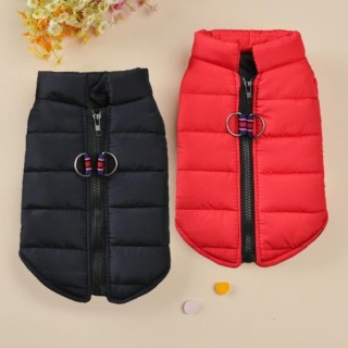 Hundebekleidung, Haustier-Winterkleidung, dick, langlebig, reine Farbe M rose rot