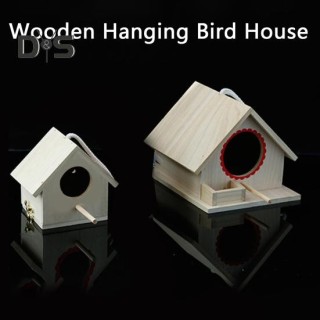 Vogelnest mit runder Tür, einfache Installation, einzigartiges Papageien-Vogelhaus aus Holz L