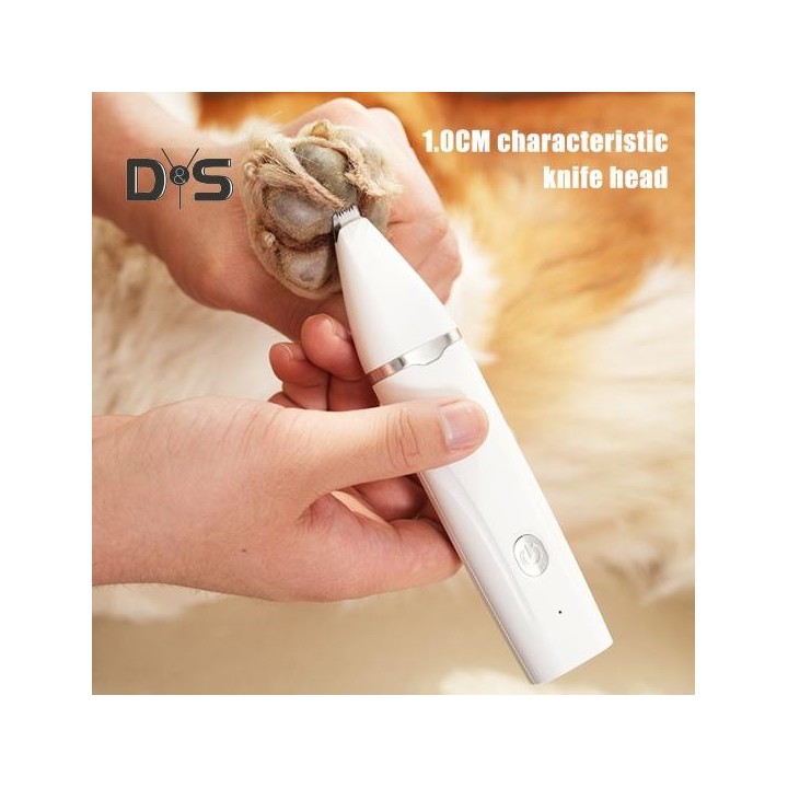 Haarschneidemaschine für Hunde, Fellpflegeset mit Nagelschleifer, 4-in-1, kabelloser elektrischer Trimmer für Hunde und Katze