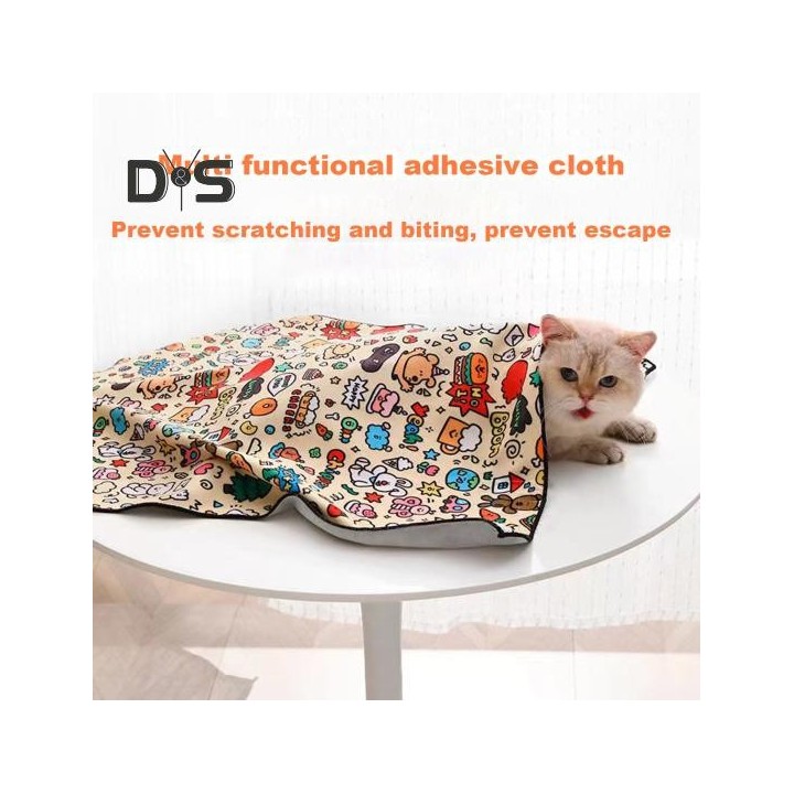 Katzenpflegewickel, verschleißfest, kratzfest, weiches Futter, fluchtsicher, beruhigender Wickel, multifunktionales Haustierw