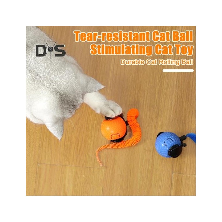 Interaktives Katzen-Rollball-Spielzeug, durch Berührungsbewegung aktivierter Smart Ball mit 3 Modi, über USB wiederaufladbar,