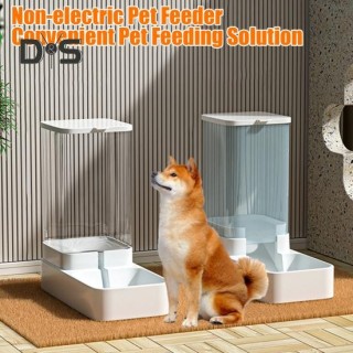 Automatischer Katzenfutterspender, 3,8 l/133,7 oz, Haustier-Wasserbrunnen, 2,0 kg schwerer Katzen-/Hundefutterspender, große