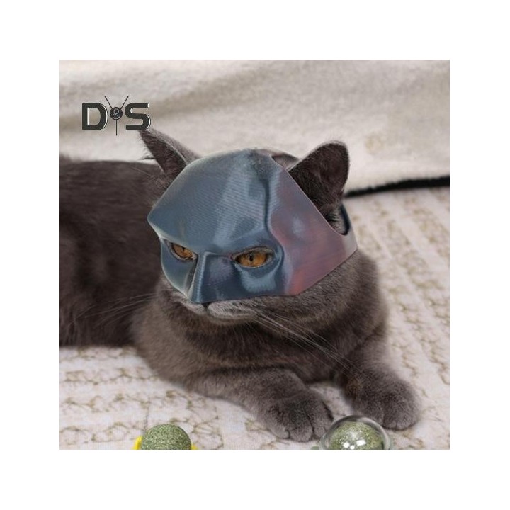 Fledermaus Katze Avenger Gesichtskissen Katze Cosplay Hut Halloween Party Kostüm Accessoire 3D gedruckt Haustier Dress-up Pro