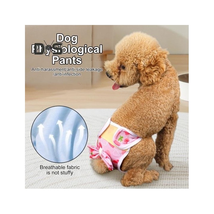 Hundewindeln, physiologische Haustierhose, Welpenhöschen, waschbare Hundeunterwäsche, atmungsaktive Haustiershorts für läufig