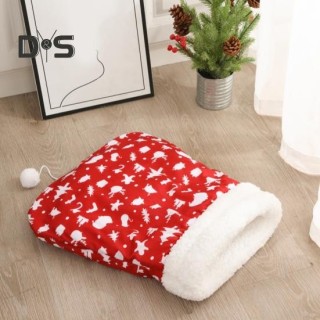 Winter-Katzenschlafsack, weicher Plüsch, großer Katzenschlafsack, 360-Grad-Wärme, Katzensack, gemütliches Haustierbett, Höhle