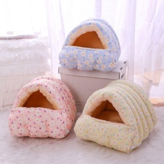 PP cotton Cat Sleeping Bed Soft Pet Beds Kennel Cat Sofa House Cat Warm Basket  Autumn M rosa
