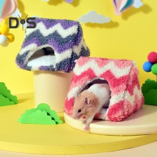 Gemütliches Hamsternest, Meerschweinchen, warmes Winterhaus, Fleecebett, Zubehör, Kleintierversteck, Höhle für Hamster, Kanin