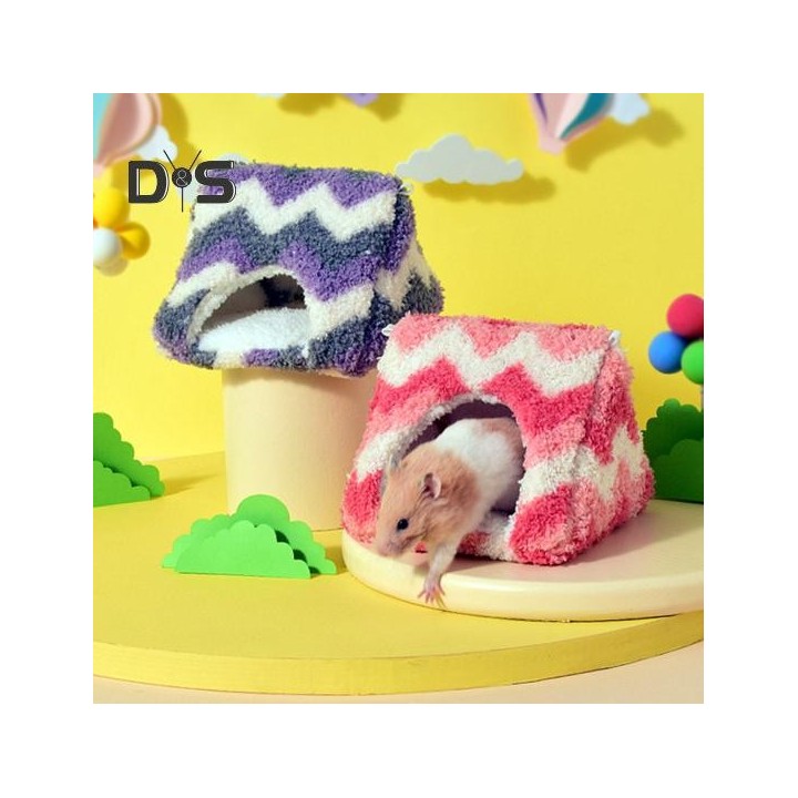 Gemütliches Hamsternest, Meerschweinchen, warmes Winterhaus, Fleecebett, Zubehör, Kleintierversteck, Höhle für Hamster, Kanin