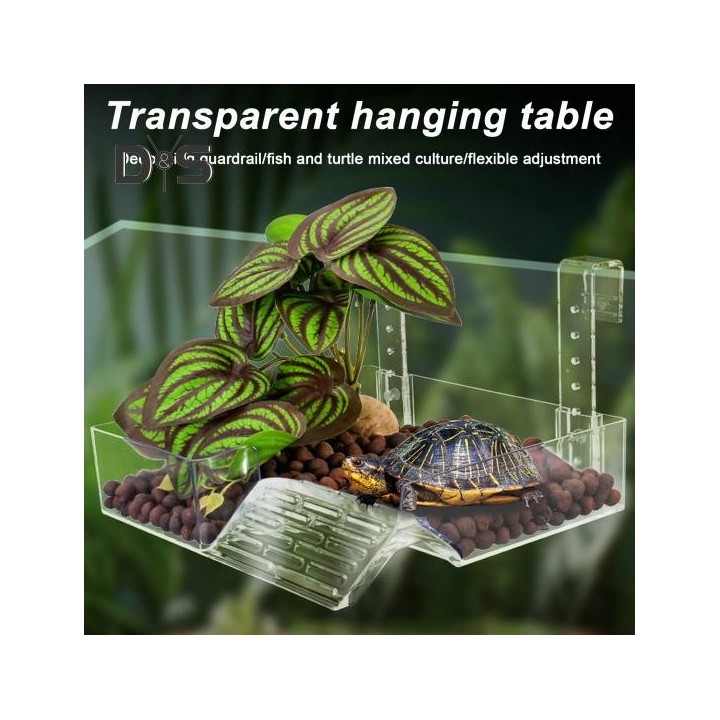 Hängende Sonnenplattform für Schildkröten, Rampe für Wasserreptilien, Dock, Schildkrötenterrasse, schwimmendes Dock, Schildkr