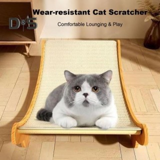 2-in-1-Katzenkratzbett aus Sisal, rutschfestes Kratzbrett, Katzenbett, verschleißfester Sisal-Kratzloungemöbelschutz für Katz