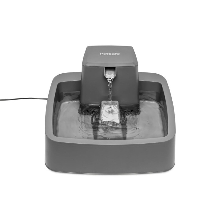 PetSafe Automatischer Wasserspender für Hunde und Katzen Drinkwell Pet Fountain 3,7L graue