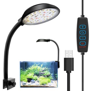 Aquarium Kleiner USB-Clip 7W 4 Farben 3 Modi 10 Stufen 40 LED-Perlen für wachsende Wassertiere Aufzucht Zierlicht, Licht, / /