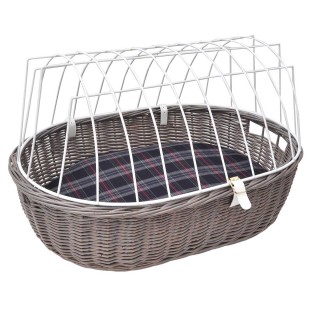 Aumüller Fahrradkorb grau Gepäckträger 68x46x40 cm