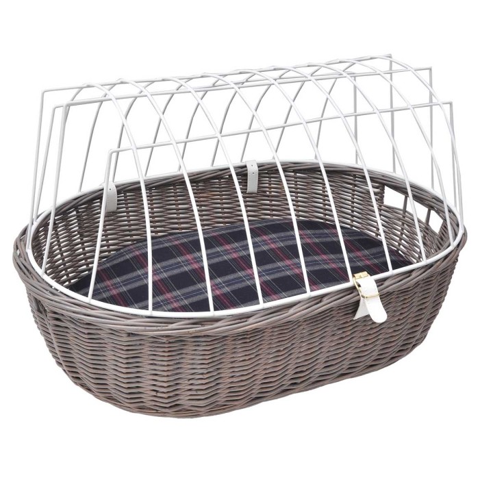 Aumüller Fahrradkorb grau Gepäckträger 68x46x40 cm