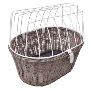 Aumüller Fahrradkorb grau Gepäckträger 53x40x46 cm