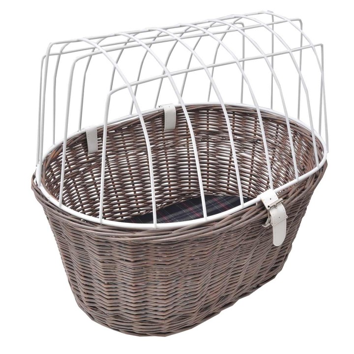 Aumüller Fahrradkorb grau Gepäckträger 53x40x46 cm