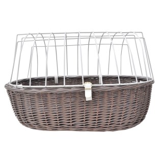 Aumüller Fahrradkorb grau Steuerkopf 52x38x40 cm