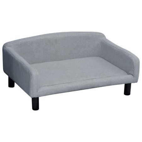 PawHut Hundesofa stilvolles Haustiersofa mit Bezug & Holzbeinen 82x54x36cm für kleine Hunde und Katzen   Aosom.de