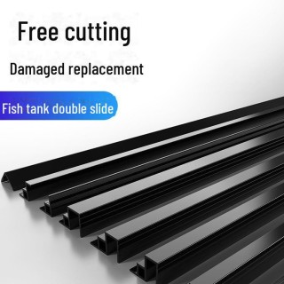 Randstreifen für Aquarien aus Glas und Kunststoff mit schwarzer doppellagiger Abdeckung für Home Slide 6mm (1 meter price)