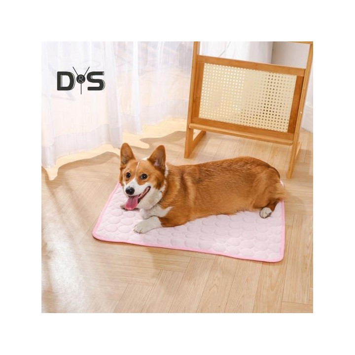 Kühlmatte für Haustiere, selbstkühlendes Hundekühlkissen aus Eisseide für Bett, Zwinger, Sofa, Autositz, Sommerkühlkissen für