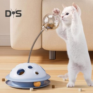 Interaktiver Leckerli-Spender für Katzen, Spielzeug, auslaufender Futterball, Futterspender für Haustiere, Spielzeug, Puzzle,