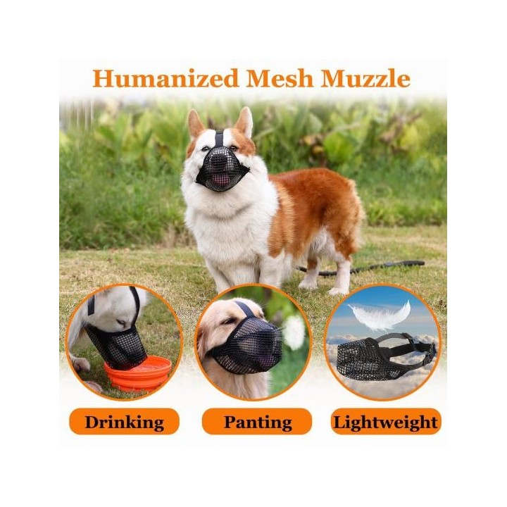 Release Schnalle Haustier Mund Abdeckung Sicher Tragbare Hund Anti-fress Gesicht XS schwarz