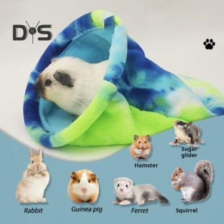 Hamsterschlafsack, weiches Fleece, warm, Winterversteck, Nest, Meerschweinchen, Kuschelsack, Kleintiere, gemütliche Höhle für