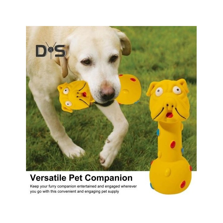 Kauspielzeug für Hunde aus Latex, robust, bissfest, Hantel-Kauspielzeug, Reinigung der Mundgesundheit, Vorbeugung von Zahnste