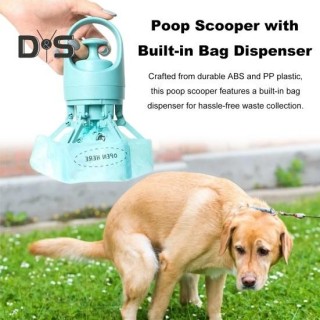 Hundekotschaufel, berührungslose, handliche Hundekotschaufel mit Beutelspender, tragbarer Reiniger zum Aufsammeln von Tierkot