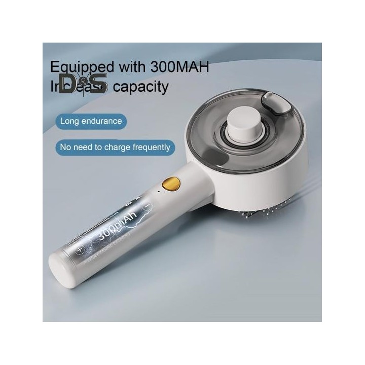 Dampfbürste für Katzen zum Haaren, selbstreinigende Haarentfernung, Enthaarungskamm, zwei Sprühmodi, Fellpflegebürste für Kat