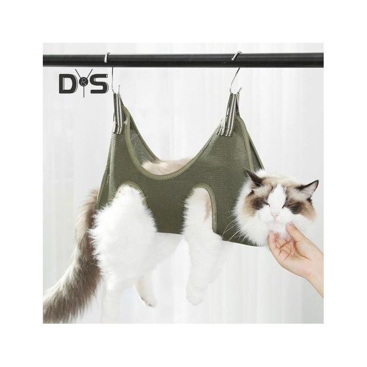 Hundepflege-Hängematte für die Krallenpflege von Haustieren, atmungsaktives Netzgewebe, Pflegehelfer für Katzen und Hunde mit