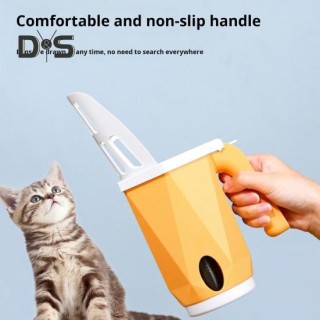 Katzenstreuschaufel mit Abfallbehälter, ergonomischer Griff, Katzenstreuschaufel, tragbare Kotschaufel, Katzenstreusieb mit A